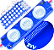 Módulo LED Mega Lente 3030 3W 24V 3-LEDs Azul Royal IP67 24Volts 60º Injetado Para Letreiros Super Leds - Imagem 1