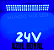 Módulo LED Mega Lente 3030 3W 24V 3-LEDs Azul Royal IP67 24Volts 60º Injetado Para Letreiros Super Leds - Imagem 2