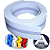 Perfil PVC 5CM Flexível Para Letras caixas Luminosos Cor Brancos 50MM Alma de Alumínio - Imagem 1