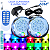 KIT 02 Refletor LED RGB Piscina 2X 18W Cada INOX 1/2 3/4 + Cabo 3MTS + Fonte Com Controlador RF Integrado - Imagem 8