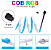 Fita LED RGB COB Analógica 810Leds IP20 19W /MT 12V Alto Brilho RGB P/ Perfil Sanca 12Volts - Imagem 4