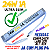 Fonte ULTRA Slim 24V 24W 1A 24Volts Fina Alumínio Alimentação Palito 110v 220v Para LEDs - Imagem 2
