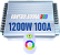 Controladora RGB 1200W 100A Touch Screen 12V 24V Comando Analógico P/ Fita LEDs RGB 4-Fios 1000W - Imagem 2