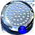 Luminária Refletor Azul Royal 35W 12V Mono Cromatica P/ Piscinas Lagos IP68 125mm Rosca Pressão 1/2 3/4 16mm 21mm 25mm A Prova D’água IP68 - Imagem 1