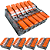 Conector Pressão Laranja 6+6 Vias Emenda Engate Rapido RGBW+WW Alavanca Cod:2316 Tamanho 34,5x29x9,2mm - Imagem 2