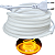 Mangueira LED COB NEON Leitosa AC 110V Amarelo ÂMBAR 18W 10mm IP67 Corte 50cm Direto Na Energia 127V - OBS: PLUG NÃO INCLUSO - Imagem 1
