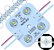 Módulo LED 7030 2W 4-LEDs COREANO IP68 Branco FRIO 6500k Premium 12V Com Lente 180º Injetado P/ Letras Caixas Caixas - 03 ANOS DE GARANTIA 4LED - Imagem 1