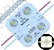 Módulo LED 7030 2W 4-LEDs COREANO IP68 Branco Puro 6000k Premium 12V Com Lente 180º Injetado P/ Letras Caixas Caixas - 03 ANOS DE GARANTIA 4LED - Imagem 1