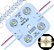 Módulo LED 7030 2W 4-LEDs COREANO IP68 Branco Morno 4000k Premium 12V Com Lente 180º Injetado P/ Letras Caixas Caixas - 03 ANOS DE GARANTIA 4LED - Imagem 1