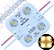 Módulo LED 7030 2W 4-LEDs COREANO IP68 Branco Quente 3000k Premium 12V Com Lente 180º Injetado P/ Letras Caixas Caixas - 03 ANOS DE GARANTIA 4LED - Imagem 1