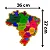 Mapa Do Brasil Grande Capitais MDF Quebra-cabeça Educativo - Imagem 4