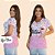 BATA COM BOLSO/SCRUB PROFISSÃO ENFERMAGEM ONCINHA DEGRADÊ ROSA MINNIE - Imagem 1