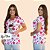 BATA COM BOLSO/SCRUB PROFISSÃO ENFERMAGEM BONECA CENTRAL FUNDO VARIADO ROSA - Imagem 1