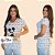 BATA COM BOLSO/SCRUB PROFISSÃO ENFERMAGEM MICKEY FUNDO DE TIRINHAS - Imagem 1