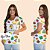 BATA COM BOLSO/SCRUB PROFISSÃO COZINHEIRA FUNDO FRUTAS TOTAL - Imagem 1