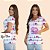 BATA COM BOLSO/SCRUB PROFISSÃO CUIDADORA FUNDO BATIMENTOS E CORAÇÃO - Imagem 1