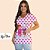 BATA COM BOLSO/SCRUB PROFISSÃO CUIDADORA DE IDOSOS FUNDO CORAÇÃO TOTAL - Imagem 2