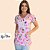 BATA COM BOLSO/SCRUB ROSA DESENHOS PINTURAS - Imagem 2
