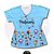 T-SHIRT PROFISSÃO PROFESSORA CRIANÇAS BARRA FUNDO AZUL - Imagem 1