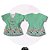 T-SHIRT PROFISSÃO PROFESSORA BARRA VARIADA FUNDO VERDE - Imagem 2