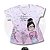 T-SHIRT PROFISSÃO PROFESSORA FLORES DEGRADÊ ROSA - Imagem 1