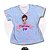 T-SHIRT PROFISSÃO PROFESSORA I LOVE AZUL - Imagem 1