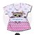 T-SHIRT PROFISSÃO PROFESSORA CORUJA VARIADA BARRA ROSA PINK - Imagem 1