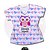 T-SHIRT PROFISSÃO EDUCAÇÃO INFANTIL CORUJA CORAÇÃO TOTAL AZUL E ROSA - Imagem 1