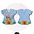 T-SHIRT PROFISSÃO EDUCAÇÃO INFANTIL URSINHO POOH FD AZUL BARRA - Imagem 2