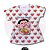 T-SHIRT PROFISSÃO EDUCAÇÃO INFANTIL MÔNICA FD CORAÇÃO TOTAL - Imagem 1