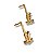 Prendedor de Hinário / Partituras Saxofone Tenor Par - Flash de Ouro - Imagem 1