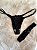 Calcinha fio dental plus size preta - Imagem 1