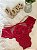 Conjunto em renda com tule cor vermelho - Imagem 6