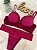 Conjunto em microfibra com renda cor vermelho desejo com bojo - Imagem 2