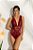 Body em renda com bojo removível tam M - Cor Carmin (vermelho) - Imagem 1