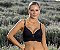 Sutiã com bojo e com aro - com jóia entre os seios - Preto - Imagem 2