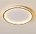 Plafon Sobrepor Dourado Redondo Led 40cm 3 Cores Luz - Imagem 2