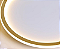 Plafon Sobrepor Dourado Redondo Led 40cm 3 Cores Luz - Imagem 5
