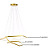 Pendente Luminária Hexagonal Dourado Led 70w 110/220v 3000K - Imagem 5