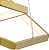 Pendente Luminária Hexagonal Dourado Led 70w 110/220v 3000K - Imagem 8