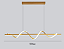 Lustre Pendente Led Design Espiral Dourado Moderno 3Cores Luz - Imagem 5