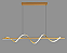 Lustre Pendente Led Design Espiral Dourado Moderno 3Cores Luz - Imagem 2