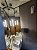 Pendente Tubo Dourado Bolha Cristal 36cm Luz Amarela - Imagem 5