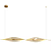 Pendente Led Design Espiral Moderno 2 Cores de Luz Dourado - Imagem 1