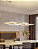 Pendente Led Design Espiral Moderno 2 Cores de Luz Dourado - Imagem 8
