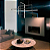 Lustre Pendente Retangular Preto Led 80X40 Branco Quente - Imagem 2