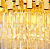 Lustre Pendente Cristal Redondo 50cm Luxo Dourado - Imagem 3