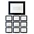 Kit 10 Refletores Slim Led Alumínio Preto 200w Branco-Frio - Imagem 1