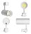 Kit 6 Spots Branco 30w Trilho Bivolt Branco Neutro 4000K - Imagem 4