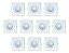 Kit 10 Spots Led Quadrado Embutir 6000k Bivolt 7w Luz Branca - Imagem 1